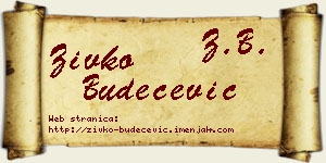 Živko Budečević vizit kartica